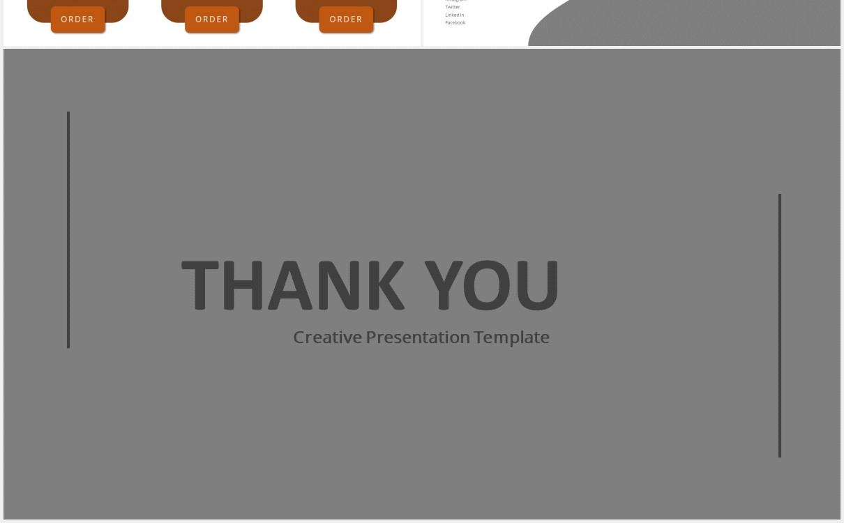 简单简洁图片版式设计PPT模板Simple Presentation - iWantemp