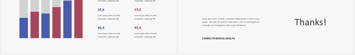 心理健康医疗教育图片排版设计PPT模板CORRECTO - Mental Health Powerpoint Template