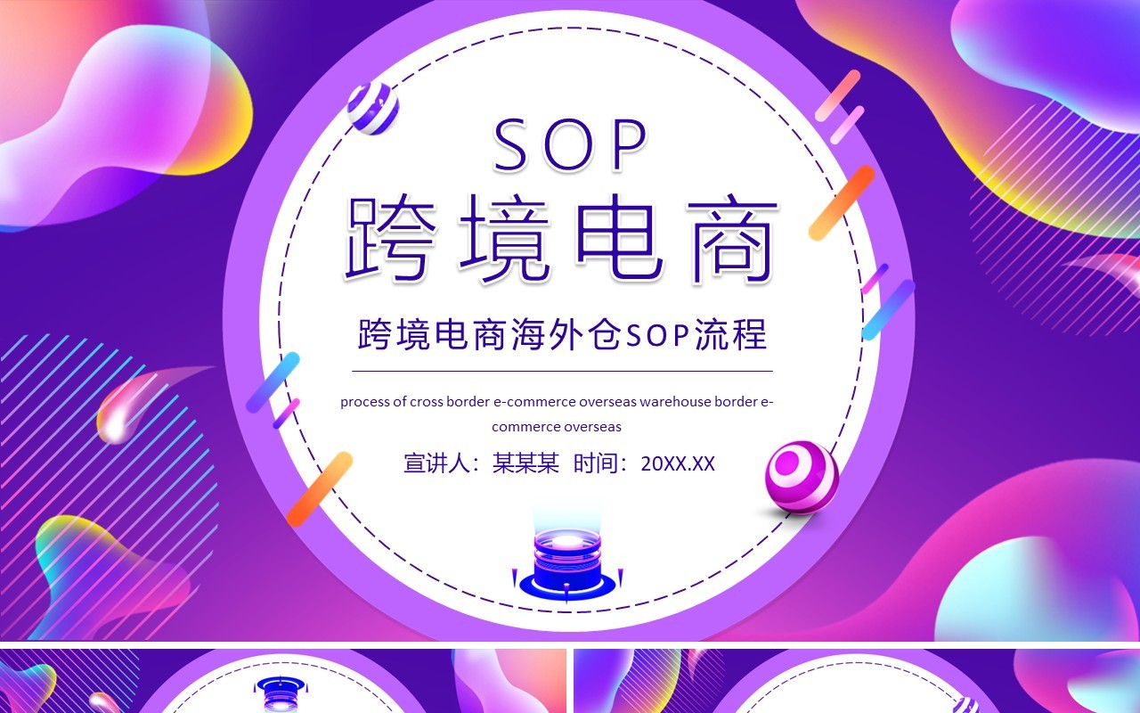 跨境电商海外仓SOP流程动态PPT