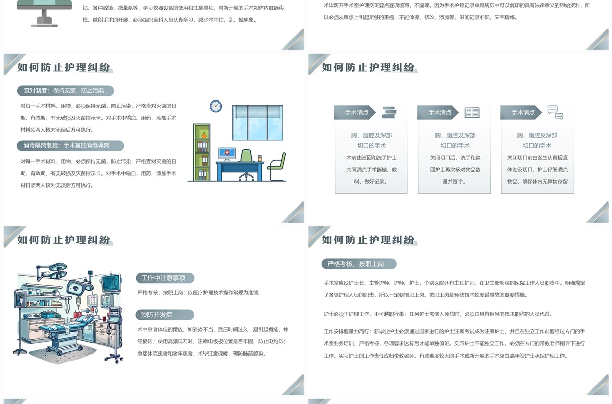 高级灰几何商务风手术室相关法律法规PPT模板