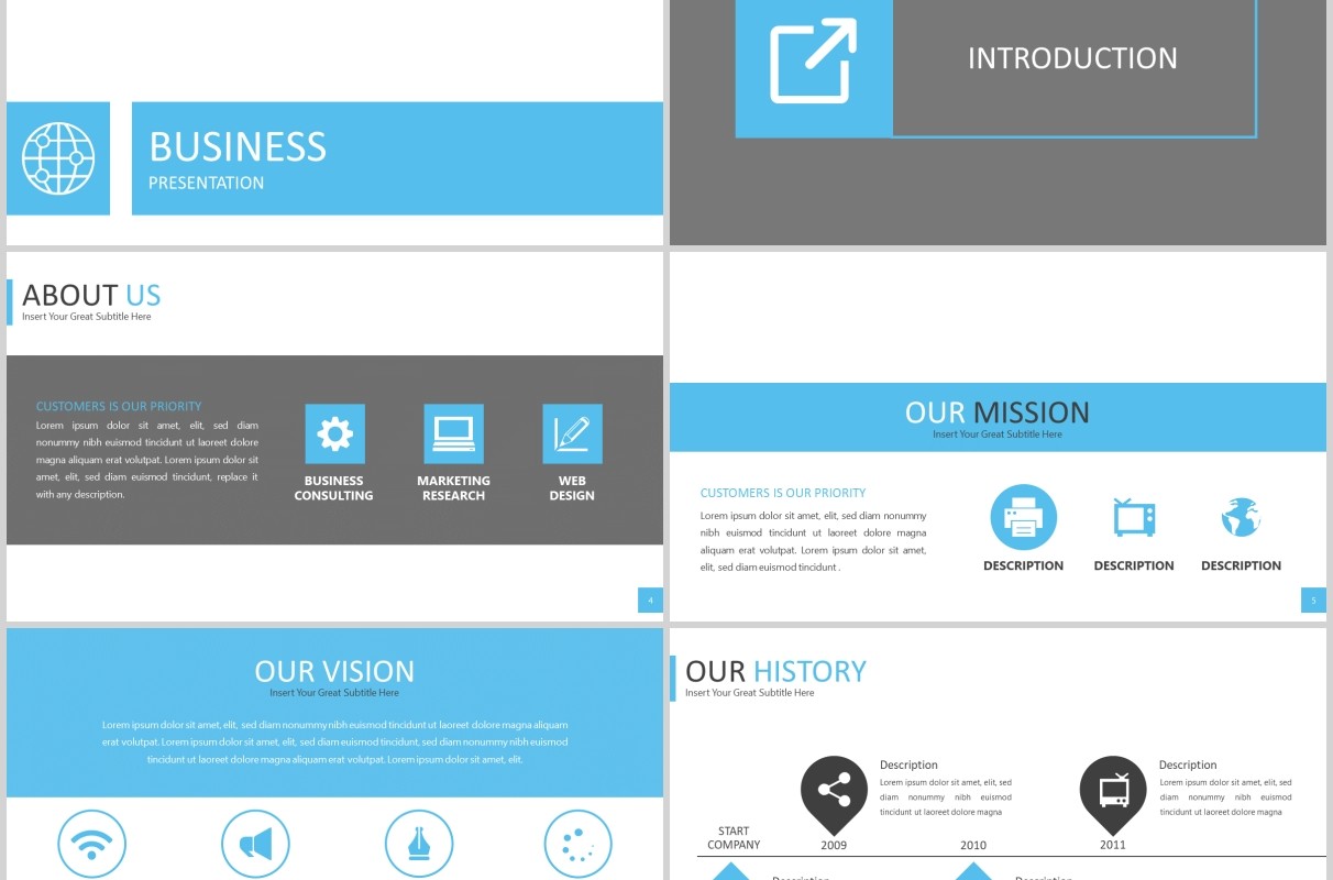 蓝色商业工作汇报PPT模板bluestack powerpoint template