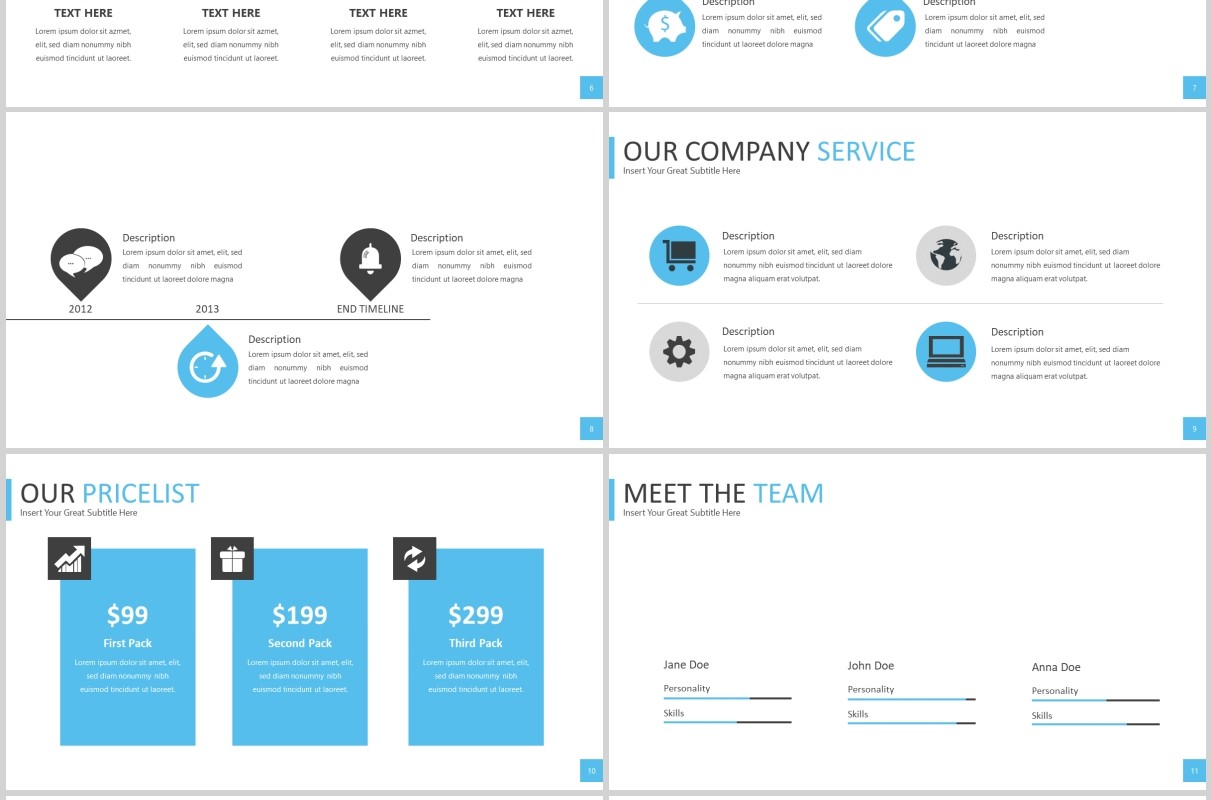 蓝色商业工作汇报PPT模板bluestack powerpoint template
