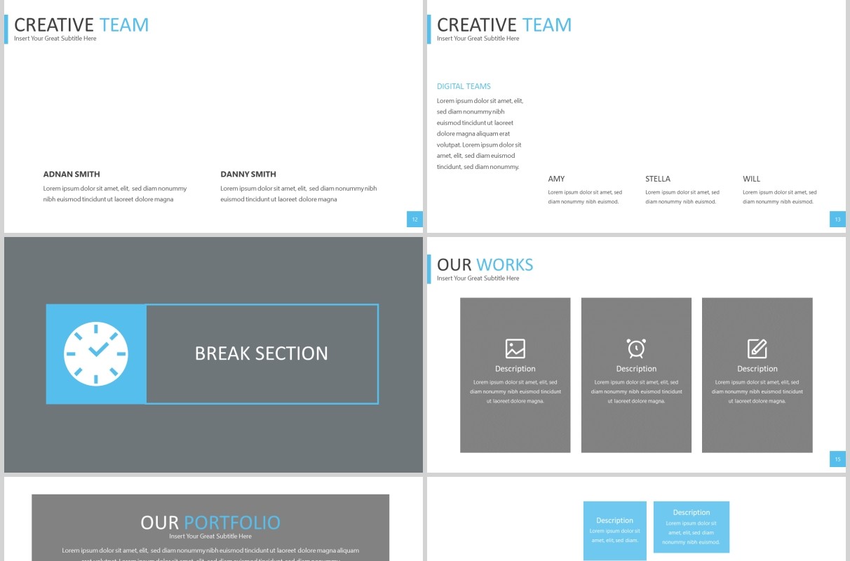 蓝色商业工作汇报PPT模板bluestack powerpoint template
