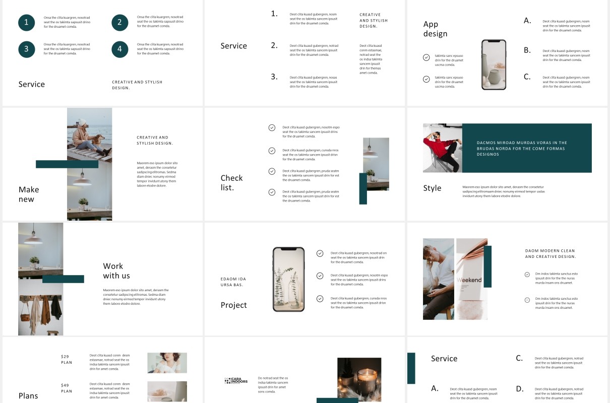 简约图文展示通用PPT模板NOYA - Powerpoint Template