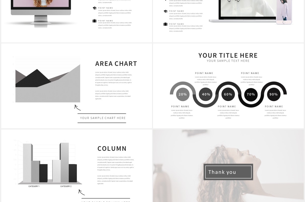 清新简洁工作展示PPT模板Minimalism Clean Powerpoint