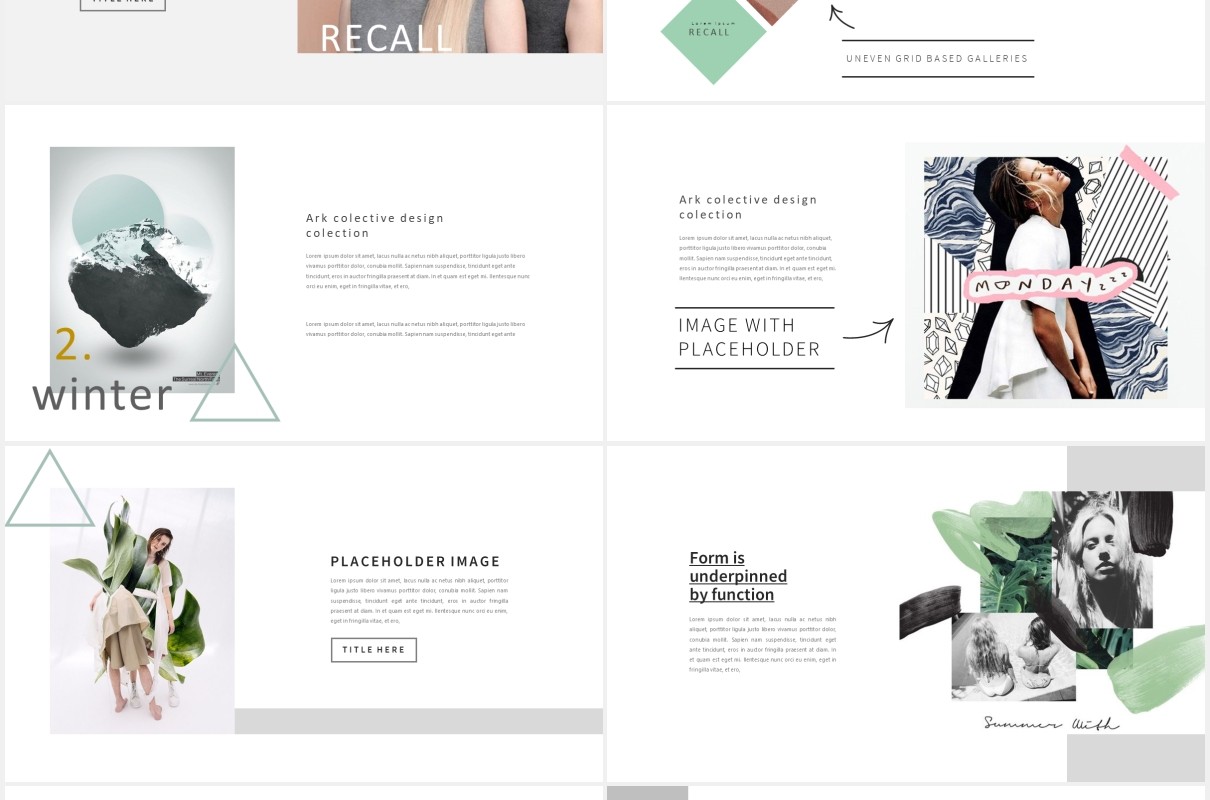 清新简洁工作展示PPT模板Minimalism Clean Powerpoint
