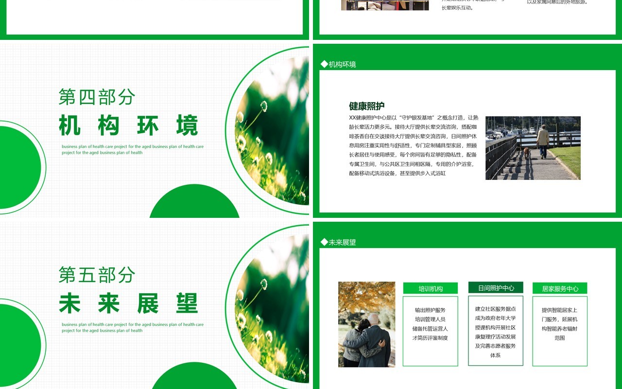 养老养生项目商业计划书动态PPT模板