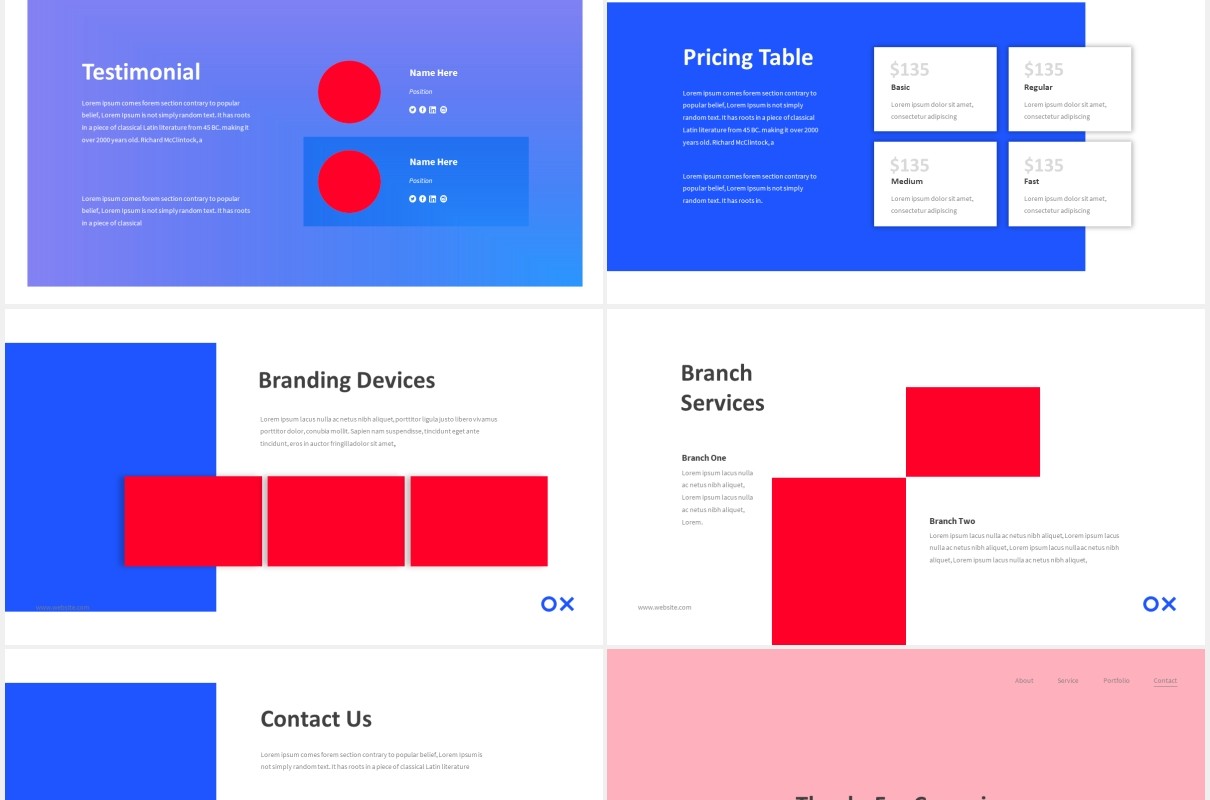电子服务电商工作PPT图片排版设计素材Electronic Service Powerpoint Template