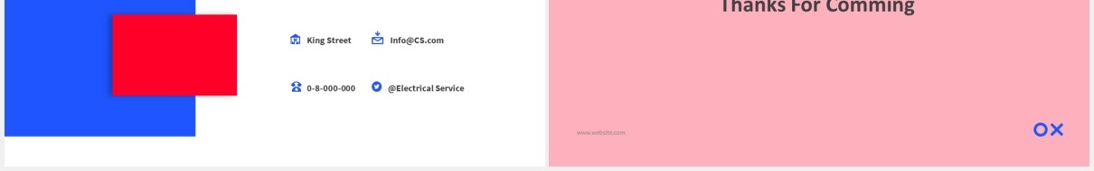 电子服务电商工作PPT图片排版设计素材Electronic Service Powerpoint Template