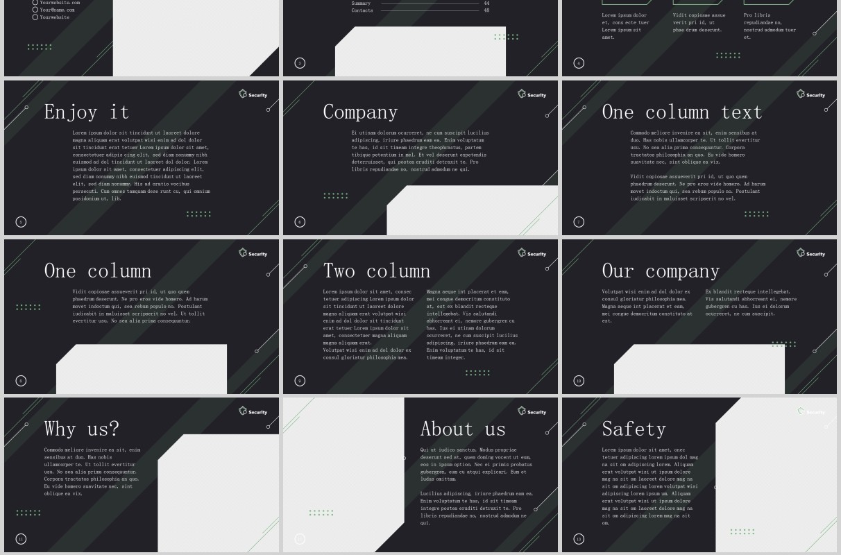 安全警卫保安服务PPT版式模板Security Guard Services PowerPoint Presentation