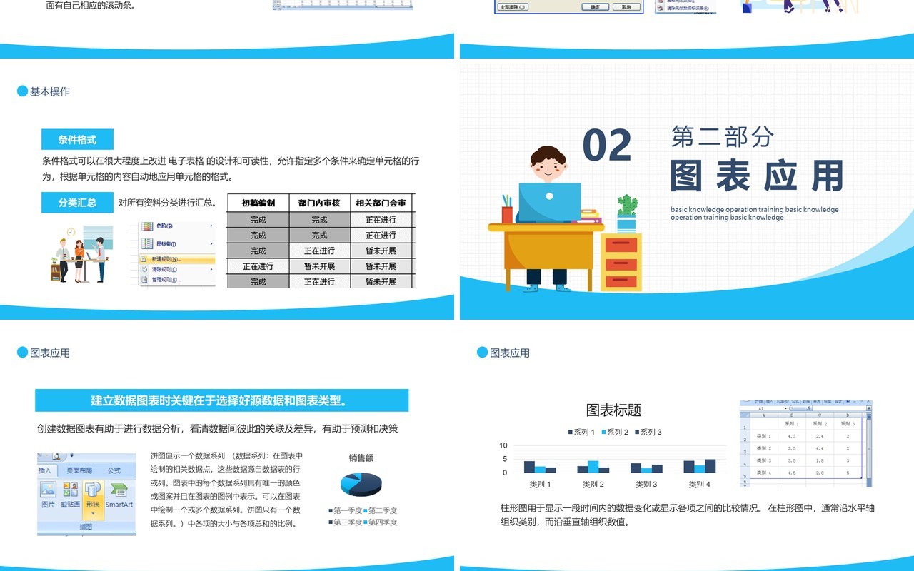 EXCEL基础知识操作培训动态PPT模板