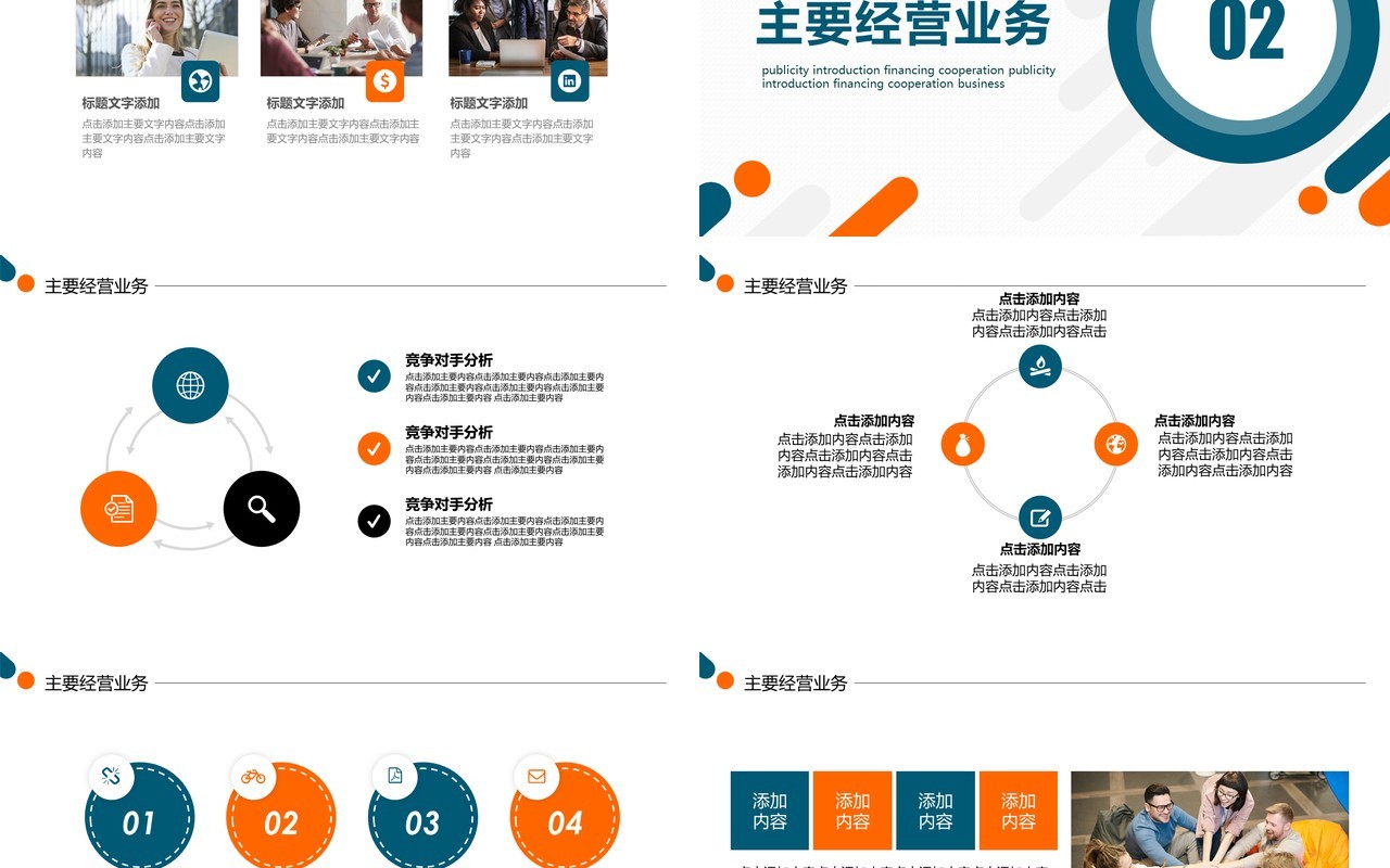 企业招商融资计划商务合作推介动态PPT模板