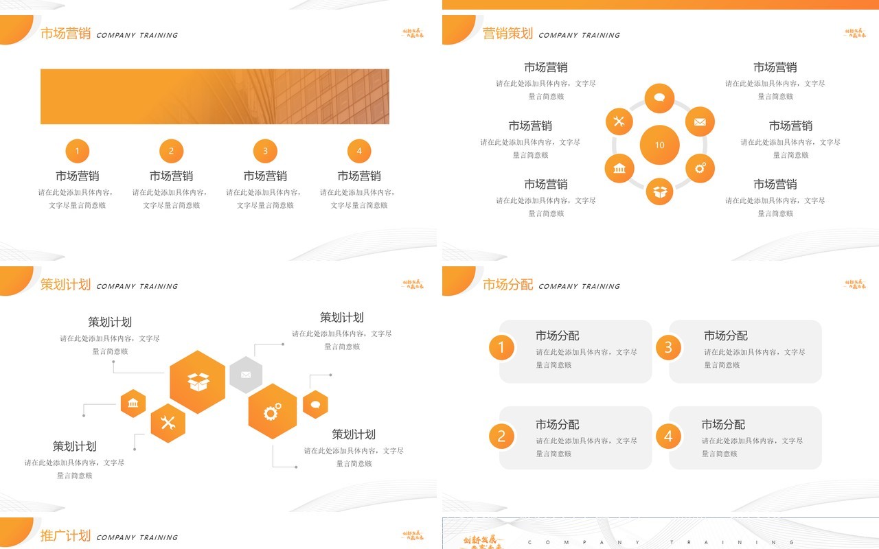 黄色简约风创新发展共赢未来PPT模板