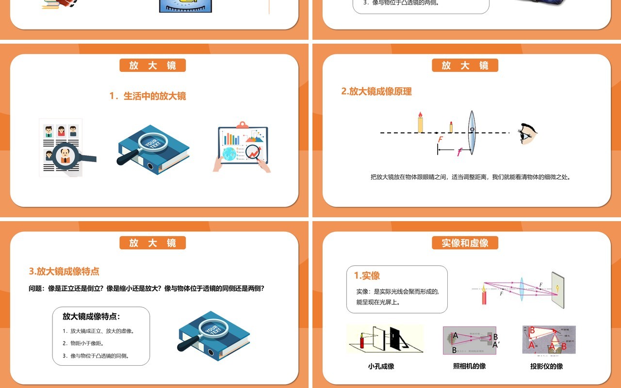 部编版5.2第五章生活中的透镜八年级物理课件PPT模版
