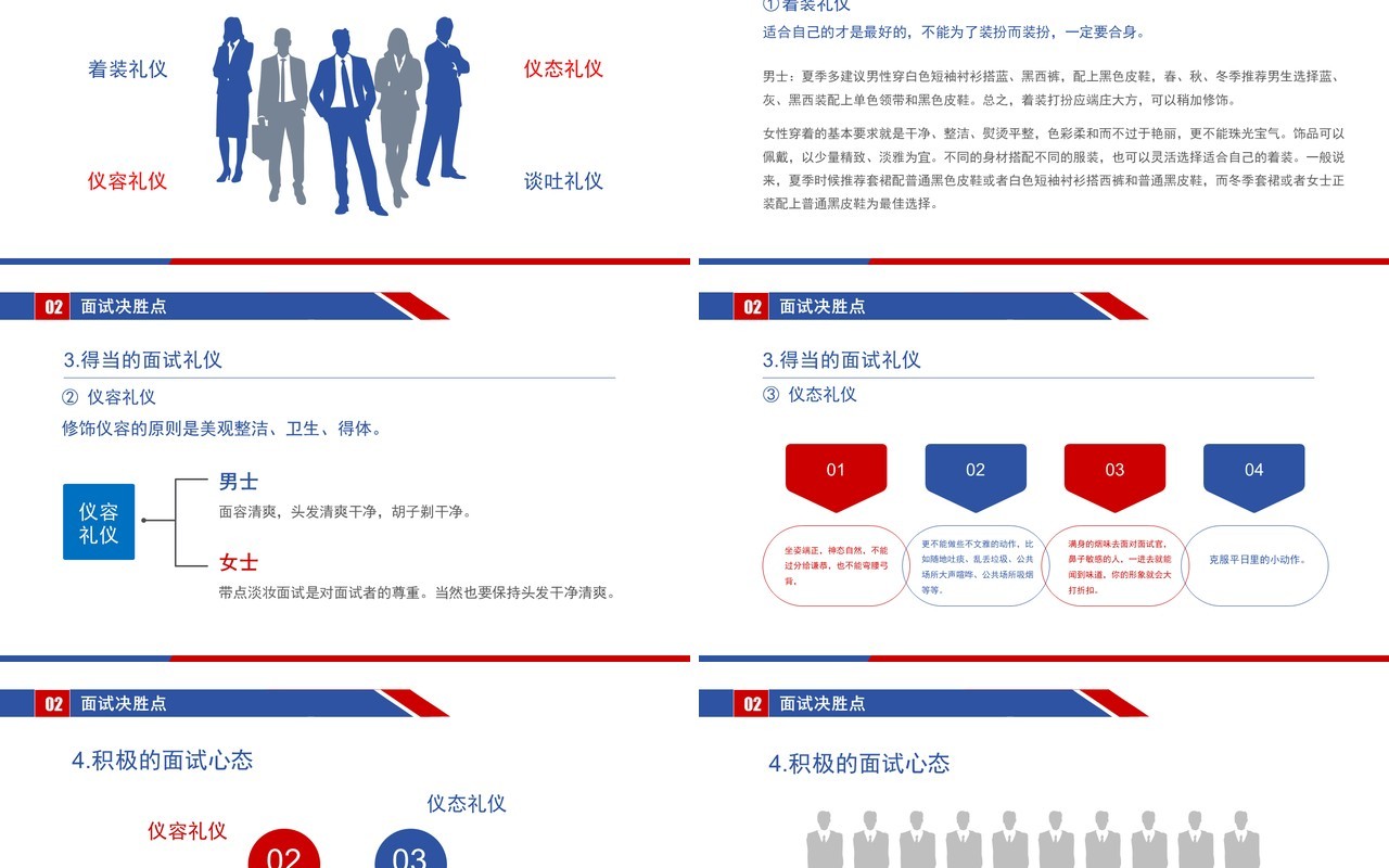 面试技巧PPT模板3