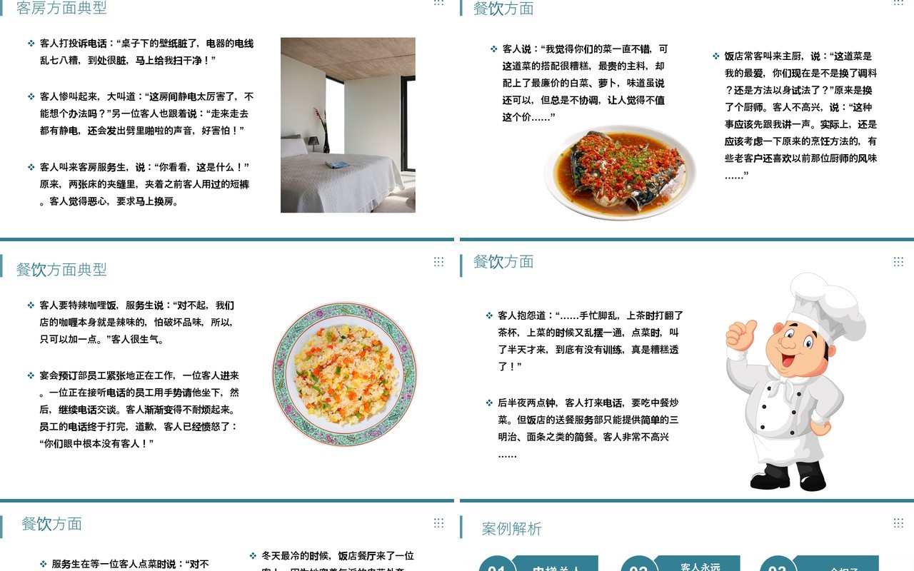 酒店客人投诉处理沟通技巧服务PPT模板
