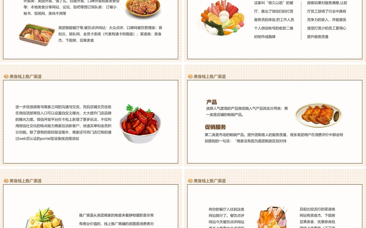 餐饮行业营销美食推广营销策略动态PPT模板