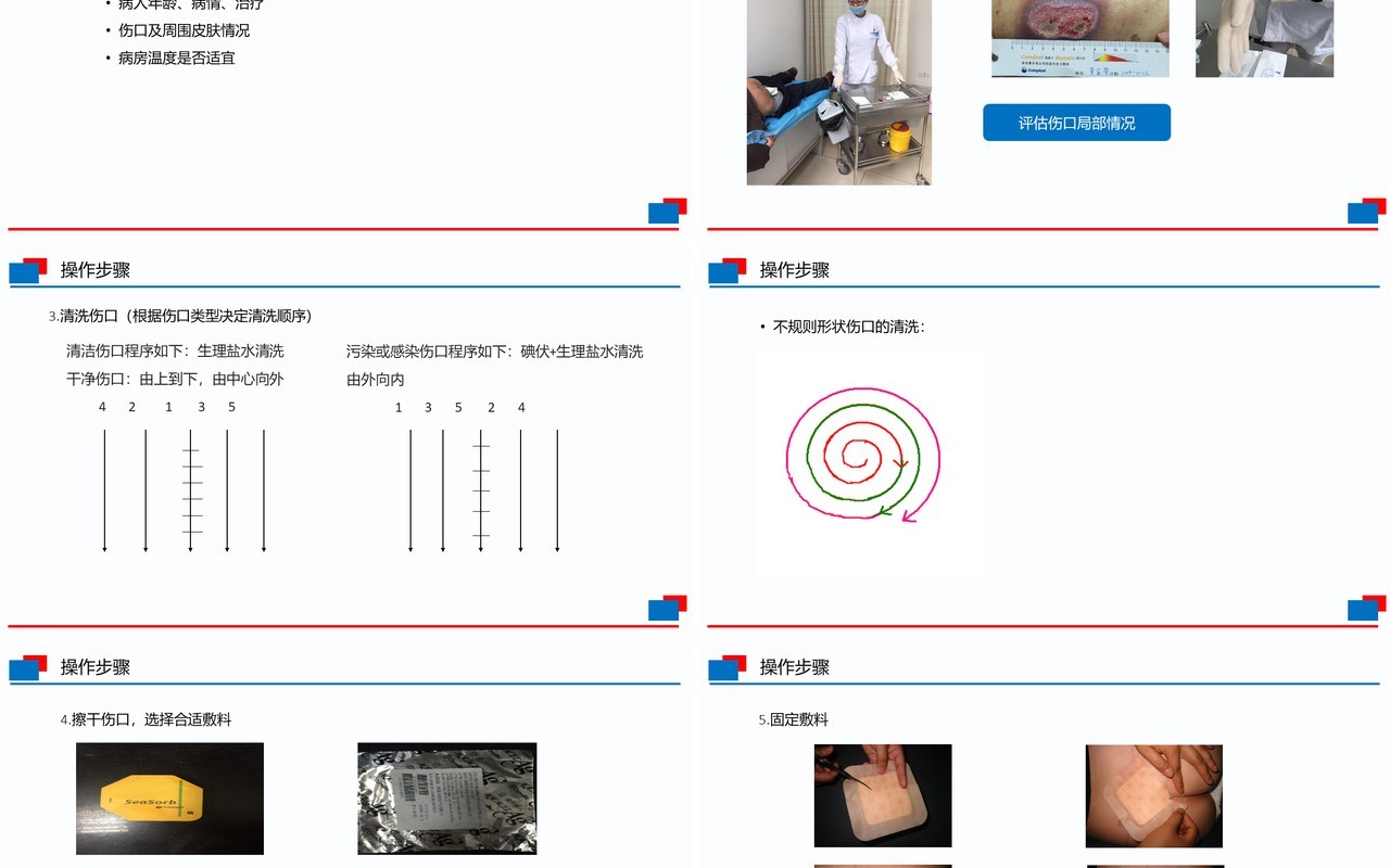 简洁压疮换药护理PPT模板