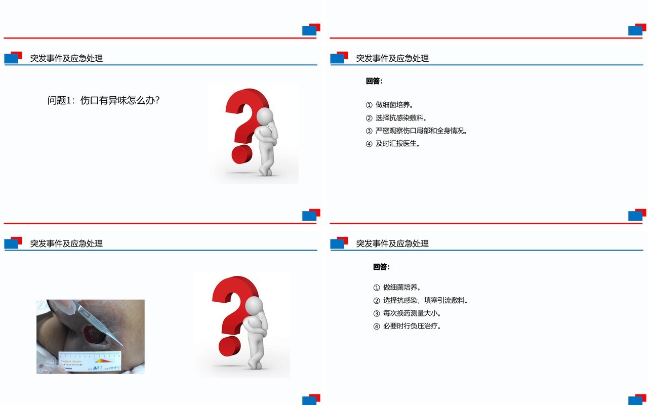 简洁压疮换药护理PPT模板