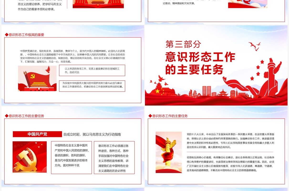 坚定不移做好新时代意识形态工作动态PPT模板