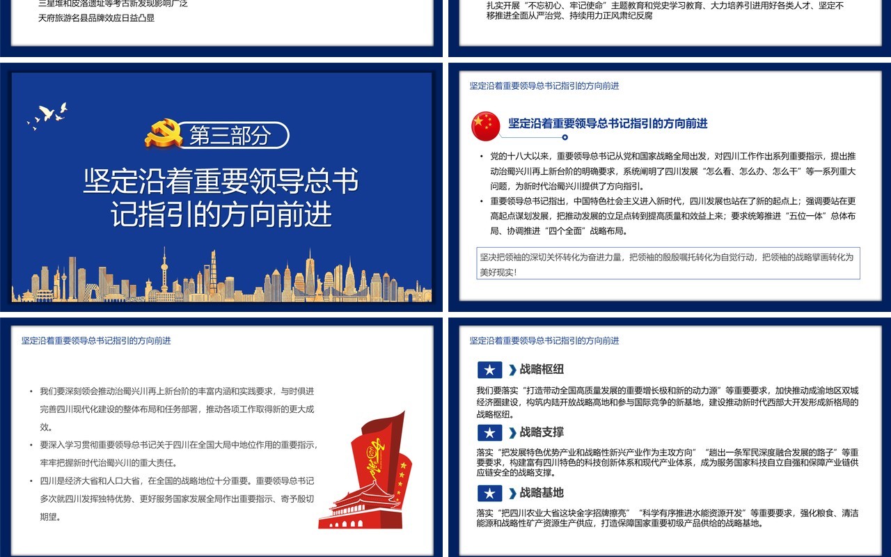 中国共产党四川省第十二次代表大会PPT模板