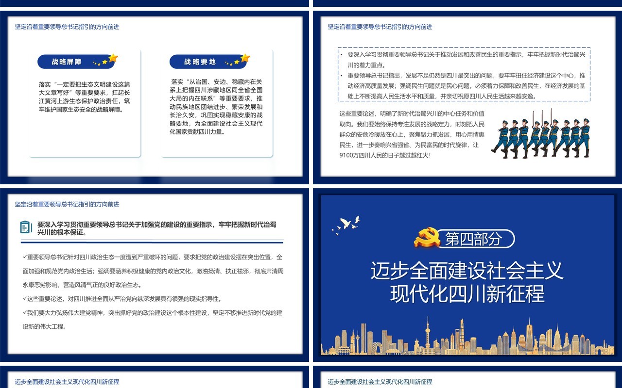 中国共产党四川省第十二次代表大会PPT模板