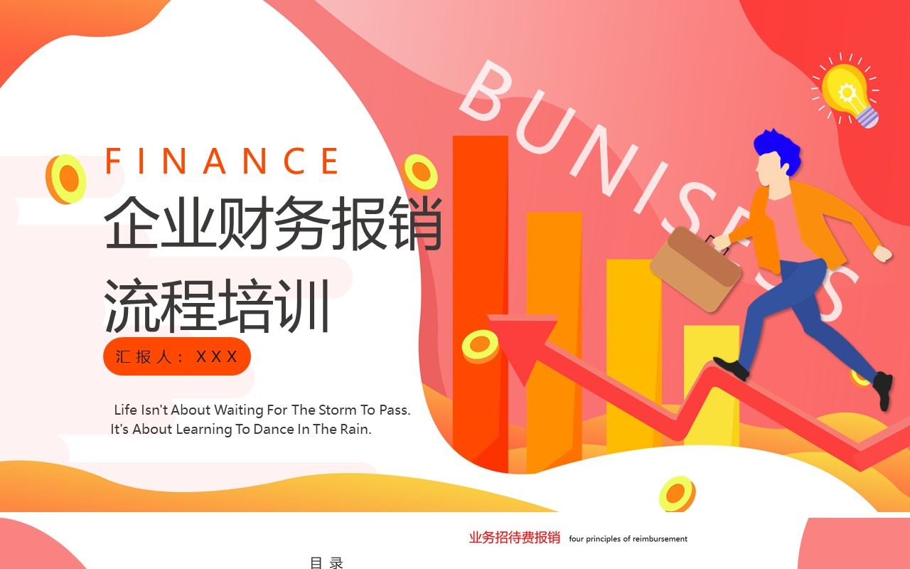 时尚企业财务报销流程培训课件PPT模板