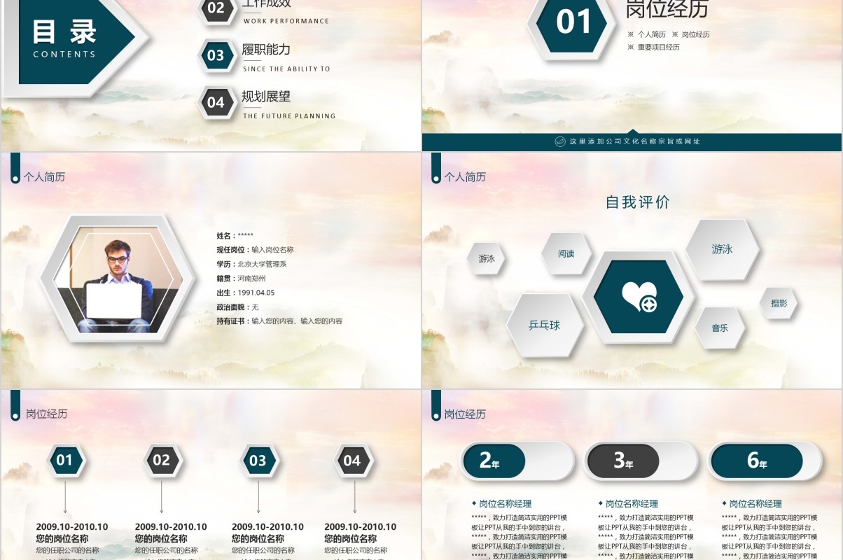 岗位竞聘PPT模板-10