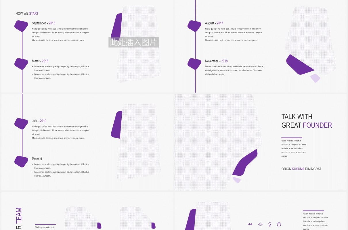 简约商务公司介绍图片排版设计PPT模板MARKETIVO - Business Powerpoint Template