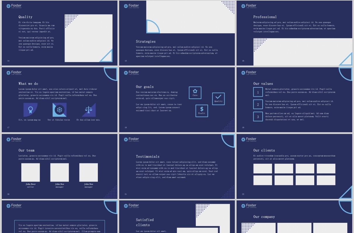 法律法院PPT版式模板Law Company PowerPoint Presentation Template