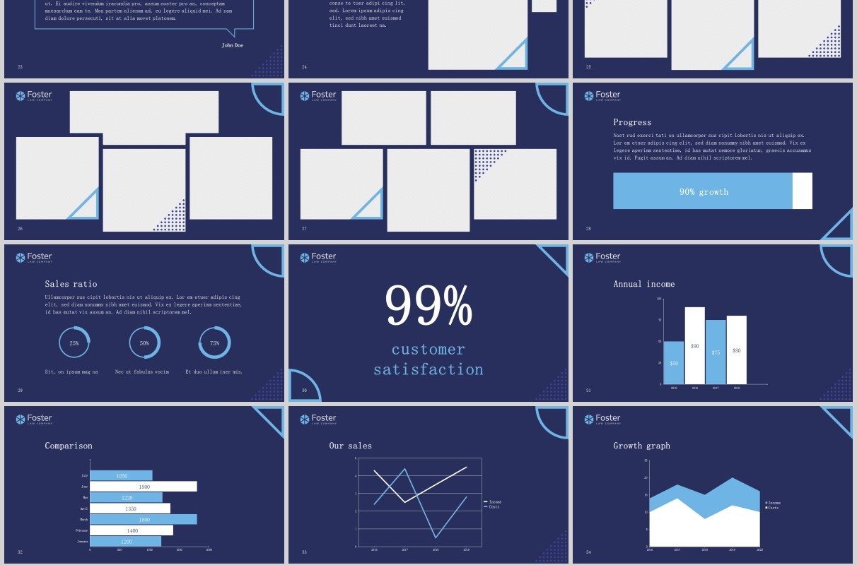 法律法院PPT版式模板Law Company PowerPoint Presentation Template