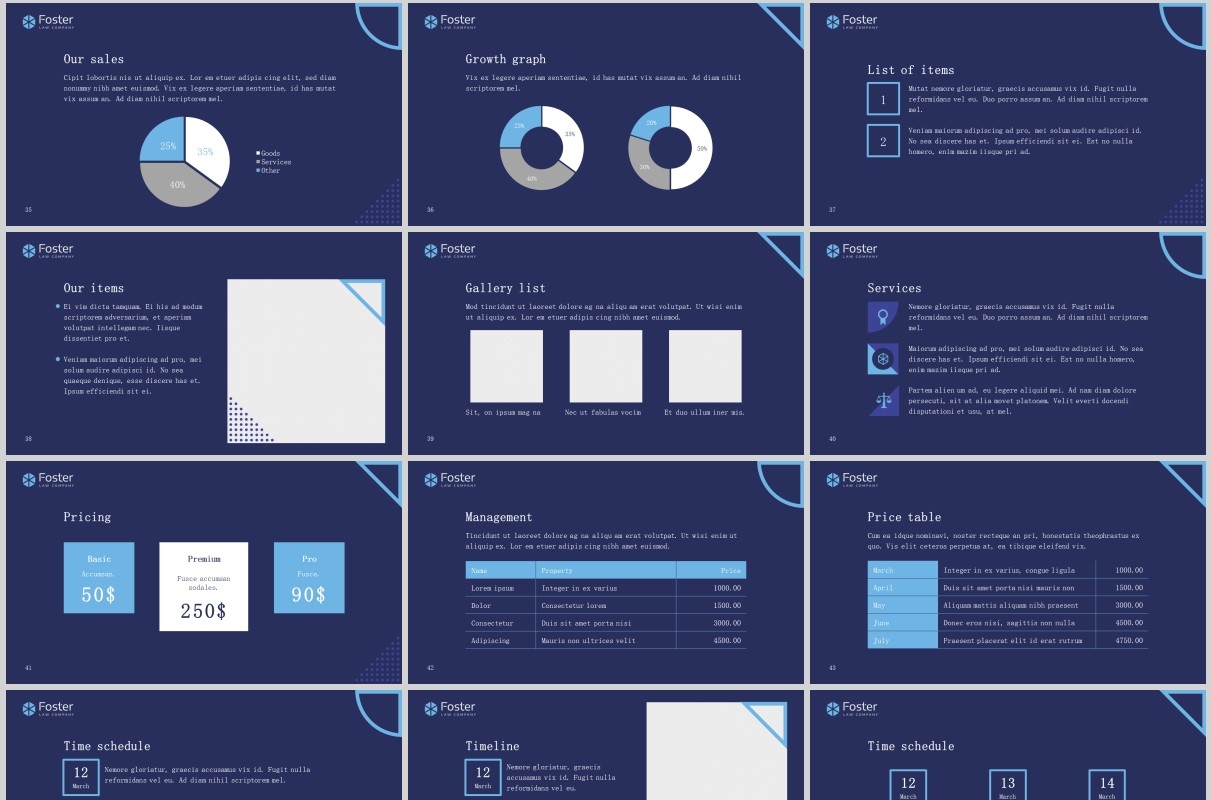 法律法院PPT版式模板Law Company PowerPoint Presentation Template