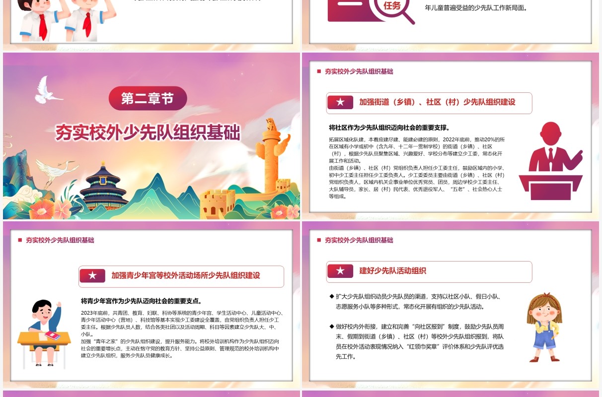 构建新时代少先队社会化工作体系的意见PPT模板
