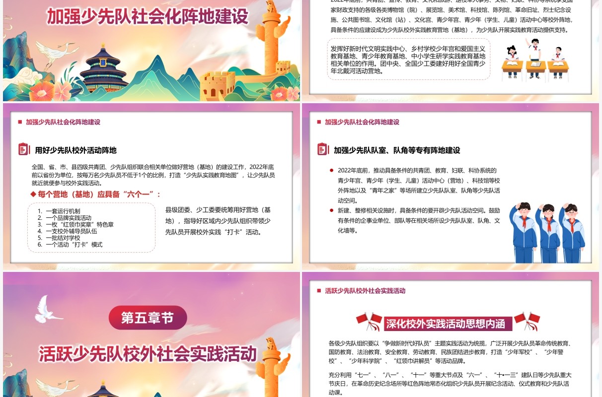 构建新时代少先队社会化工作体系的意见PPT模板