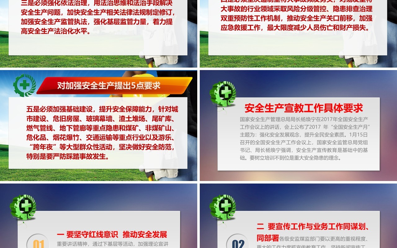简约安全生产ppt安全培训