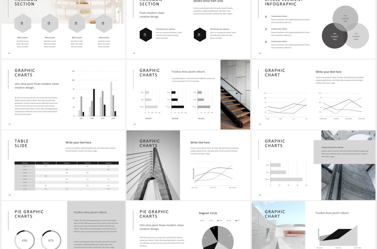 简约小清新图片排版展示宣传PPT模板NORS - Powerpoint Presentation Template