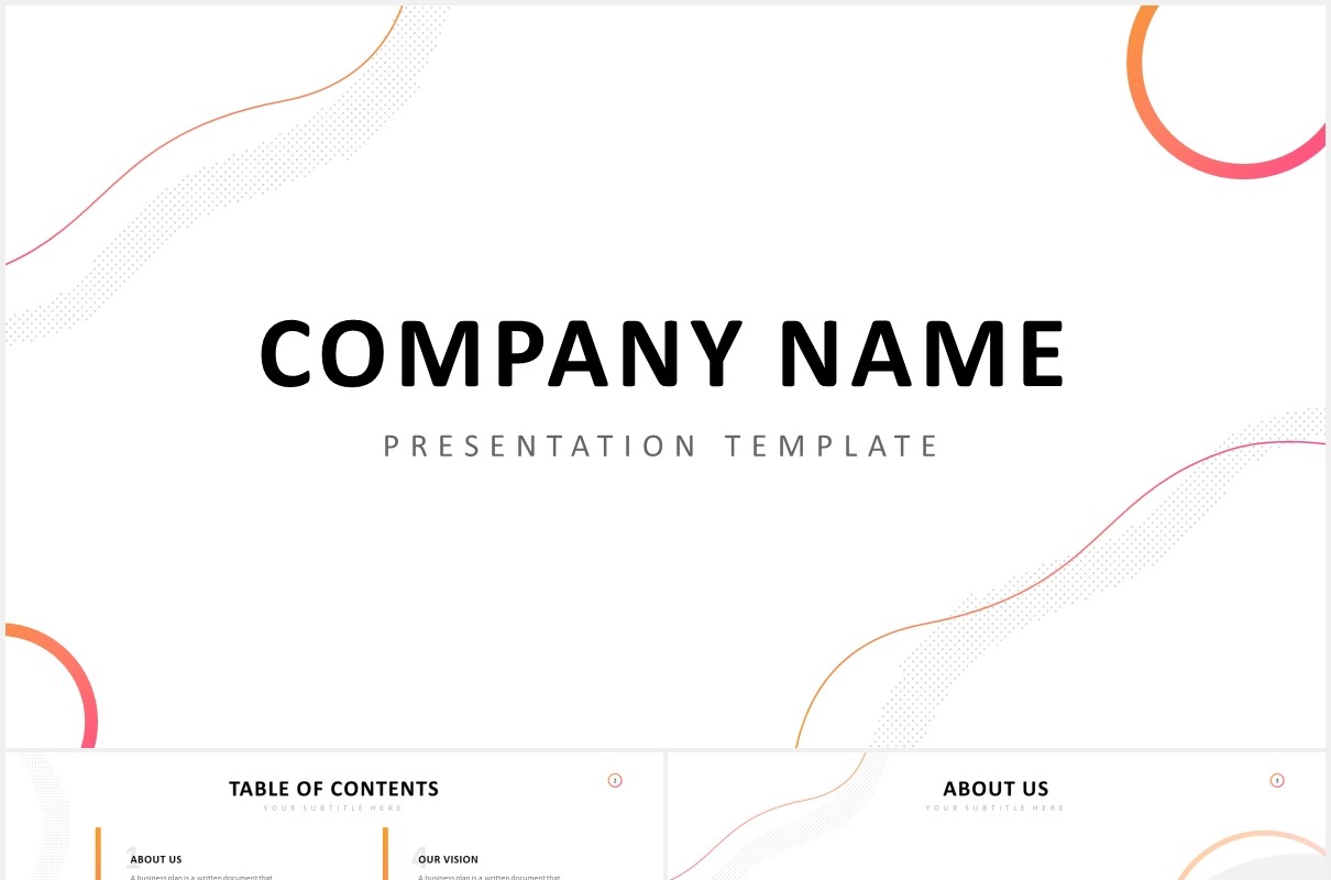 时尚简洁公司宣传介绍PPT图片排版模板Company Profile Powerpoint Template