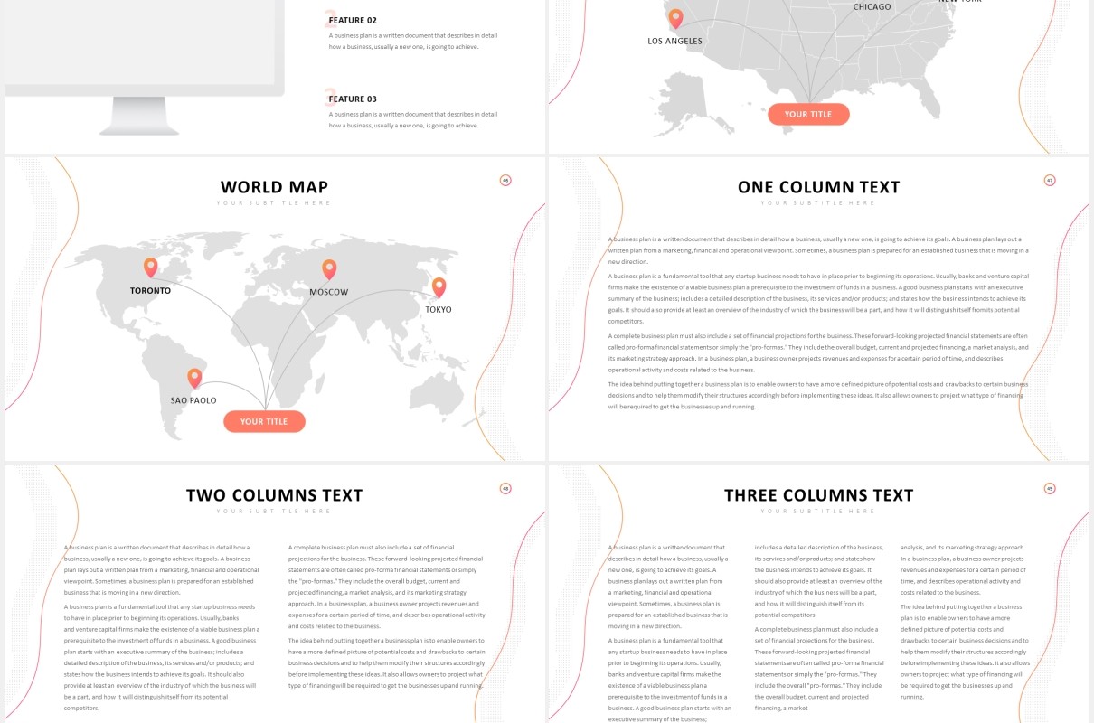 时尚简洁公司宣传介绍PPT图片排版模板Company Profile Powerpoint Template