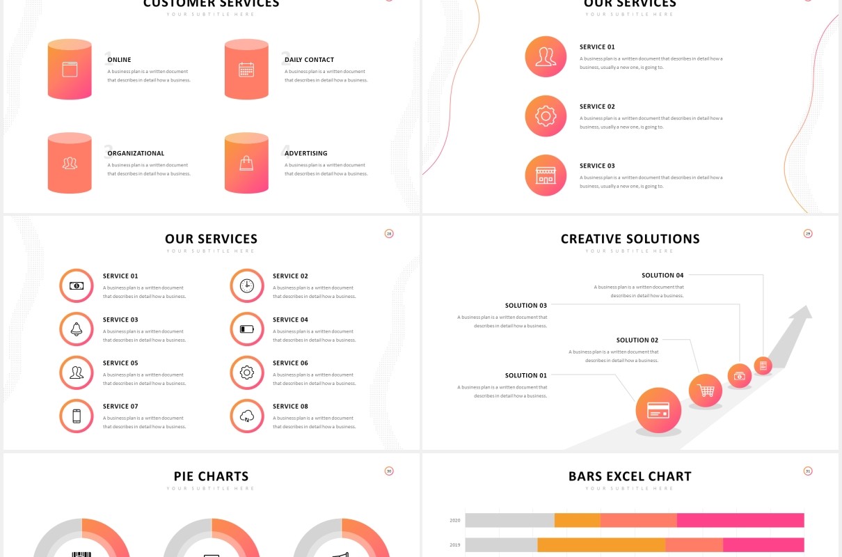 时尚简洁公司宣传介绍PPT图片排版模板Company Profile Powerpoint Template
