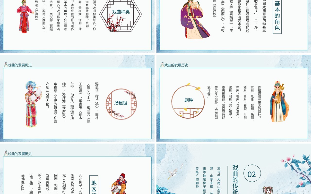 走进传统戏曲人物弘扬戏曲文化PPT模板