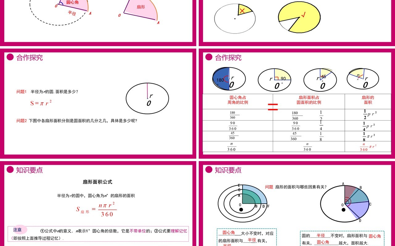 部编版九年级数学上册第四单元圆的有关性质扇形的面积课件PPT模板