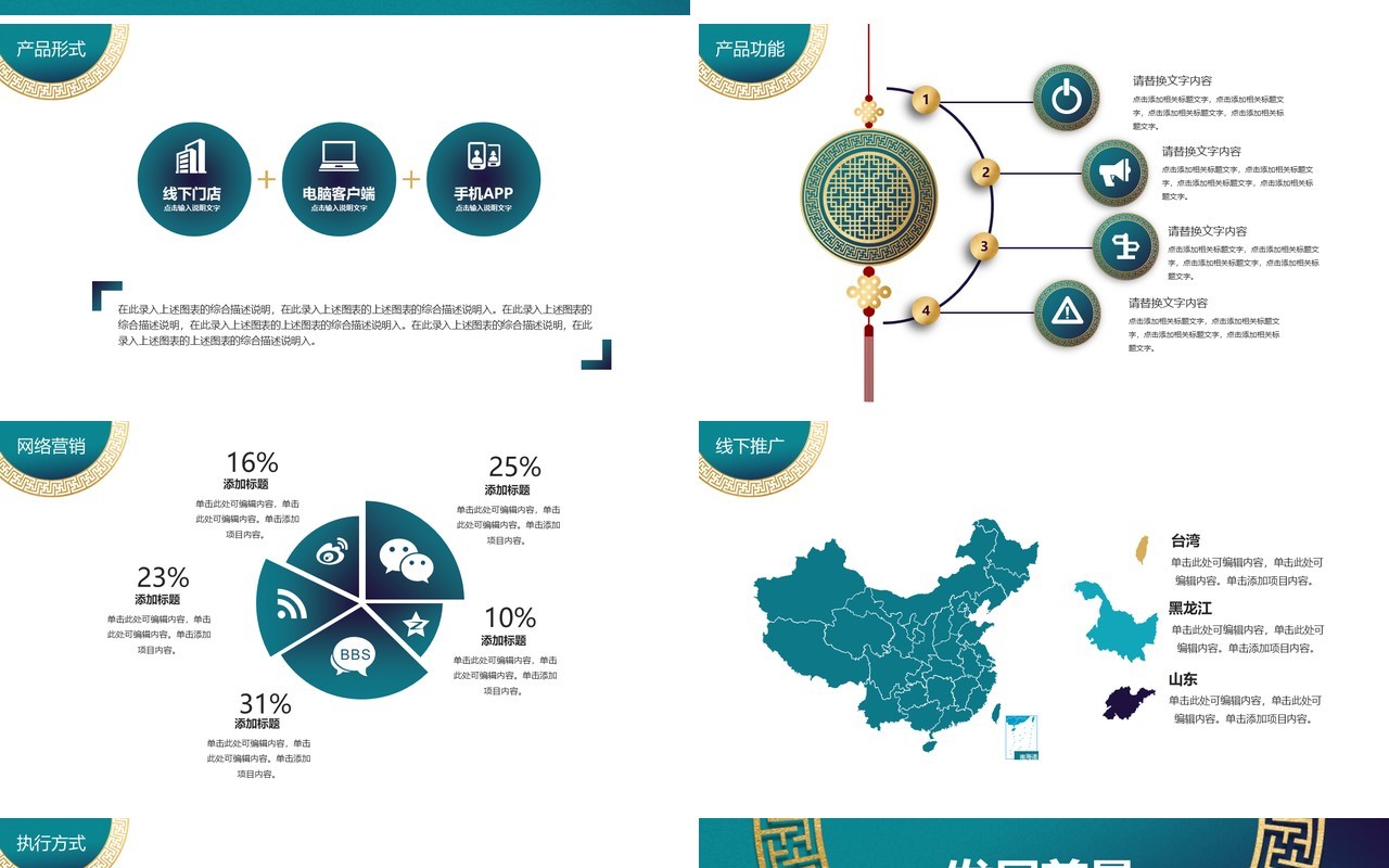 2021绿色简约商业融资计划书PPT模板
