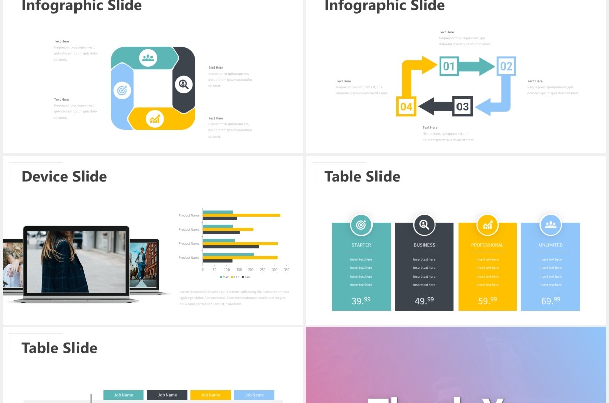 多彩国外图片排版PPT模板powerpoint template