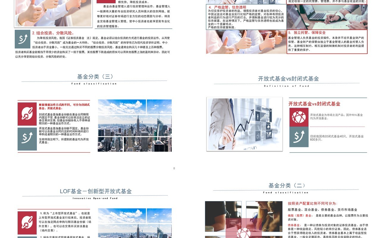 简约基金基础知识讲解培训PPT模板