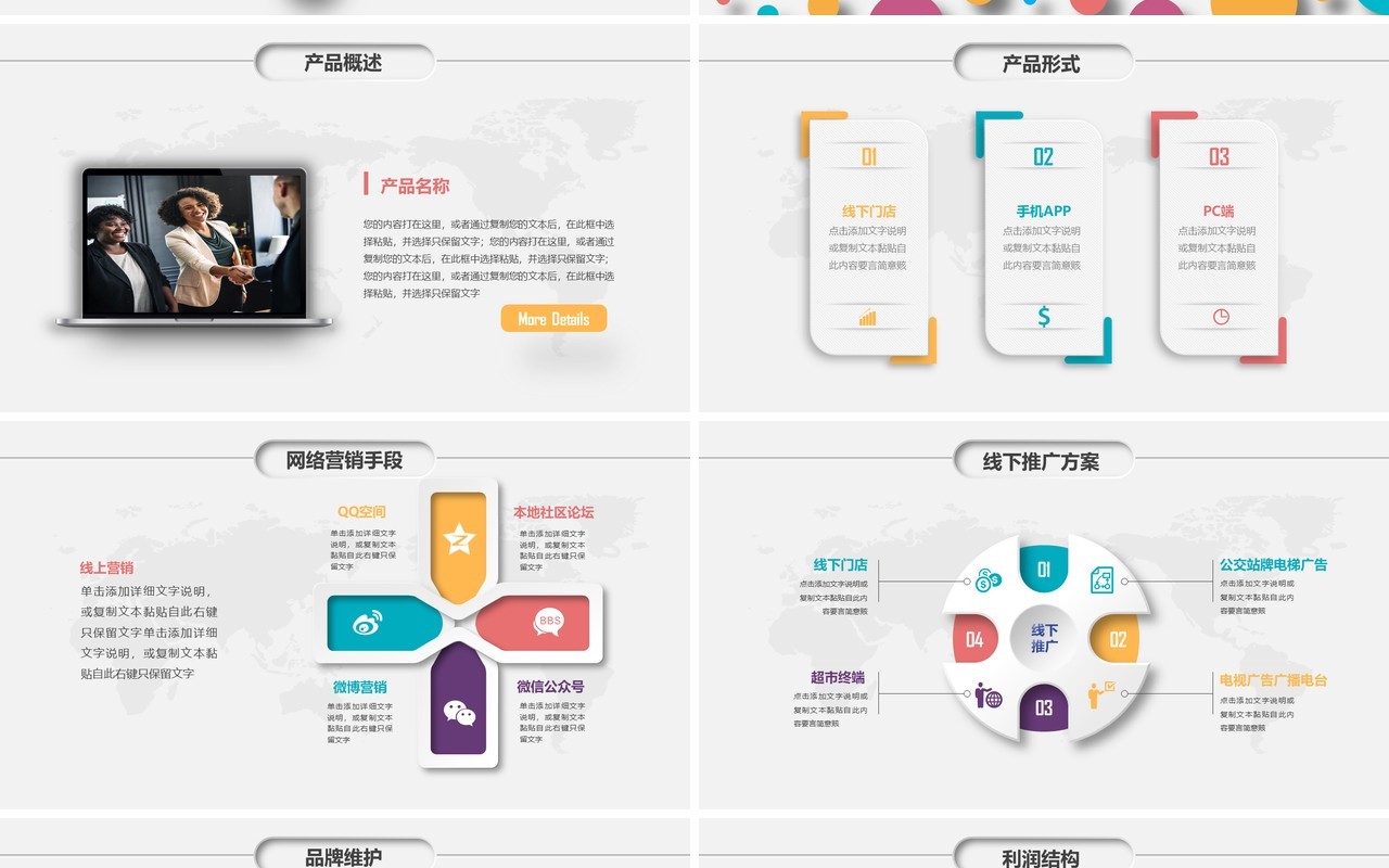 商业项目计划书动态PPT模板