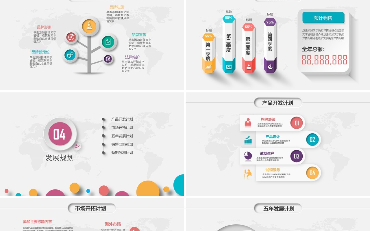 商业项目计划书动态PPT模板