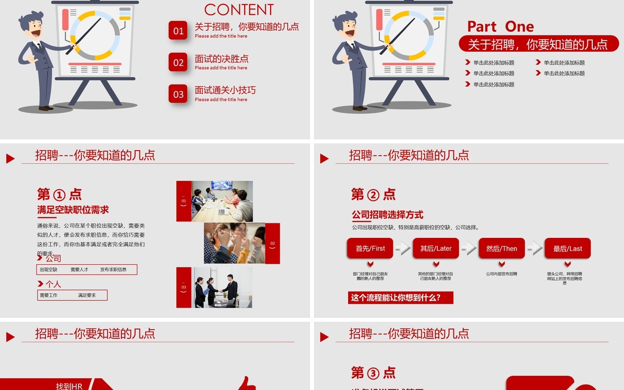 面试技巧PPT模板15