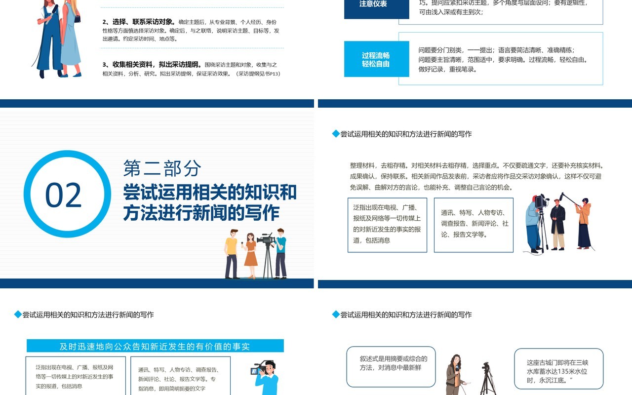 新闻采访写作掌握新闻的要素和结构动态PPT模板