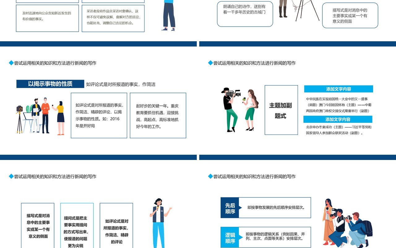 新闻采访写作掌握新闻的要素和结构动态PPT模板