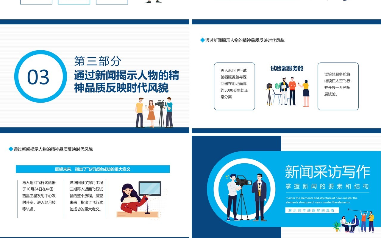 新闻采访写作掌握新闻的要素和结构动态PPT模板